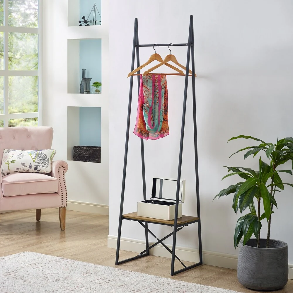 SEI Furniture Hexden Entryway Butler Rack