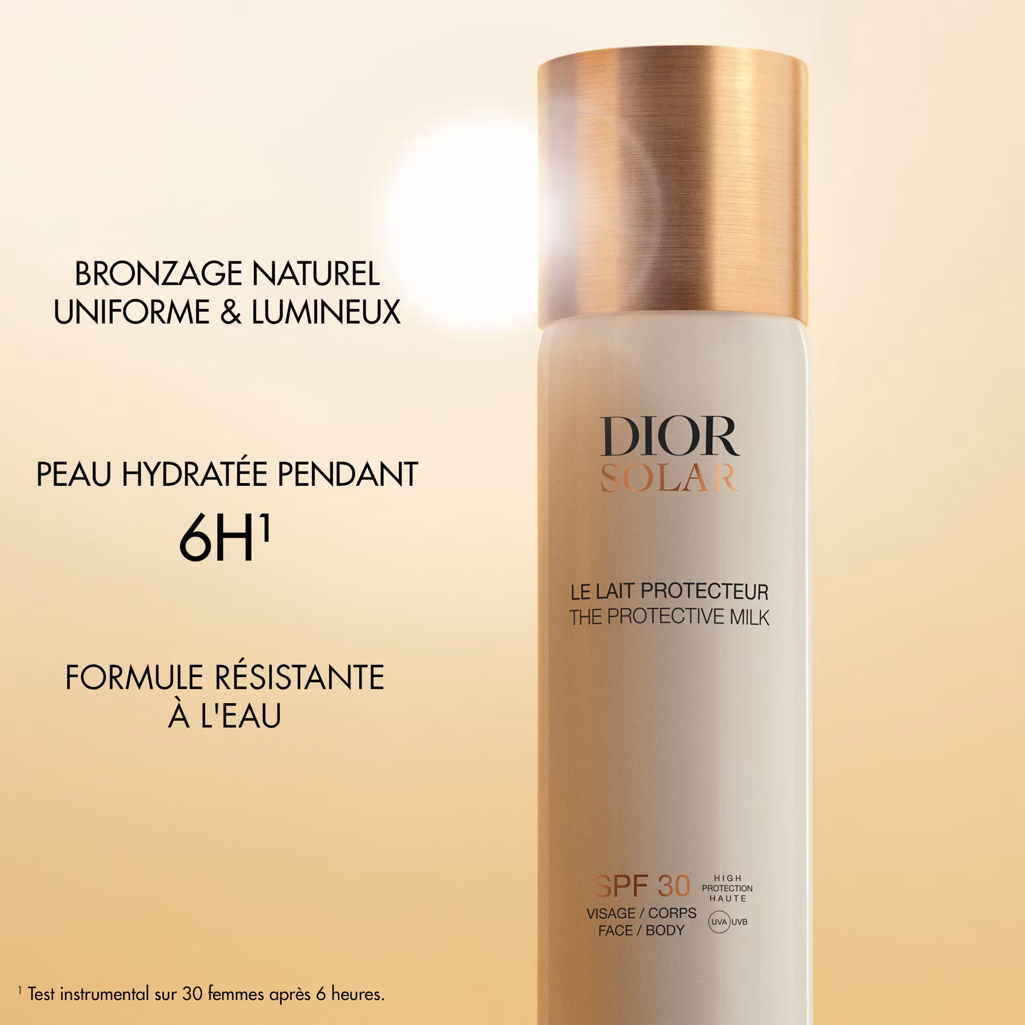 DIOR SOLARLe lait protecteur solaire visage et corps spf 30 - haute protection