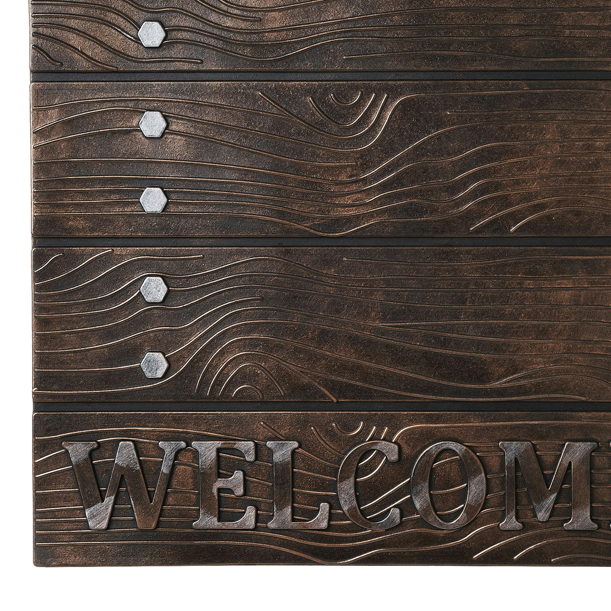 - Paillasson caoutchouc feuilles Welcome 75x45x1.5cm