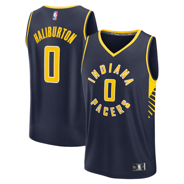 Tyrese Haliburton Indiana Pacers  Fast Break Replica Jersey - Navy - Icon Edition
