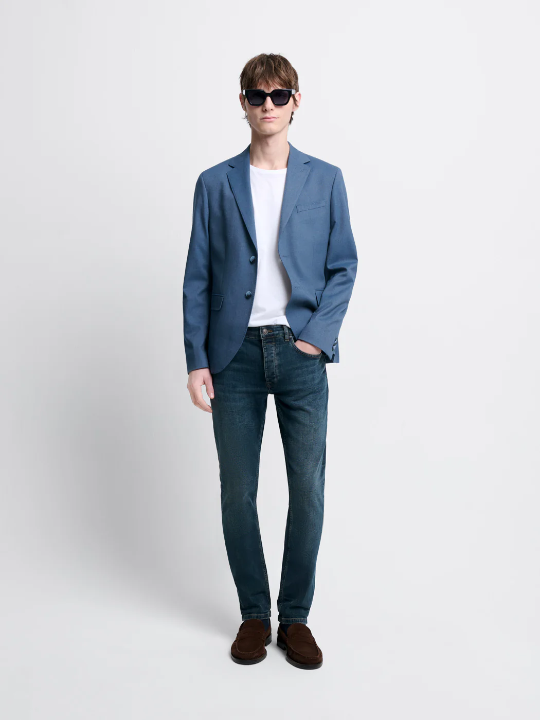 Jean denim extraslim stretch teinté