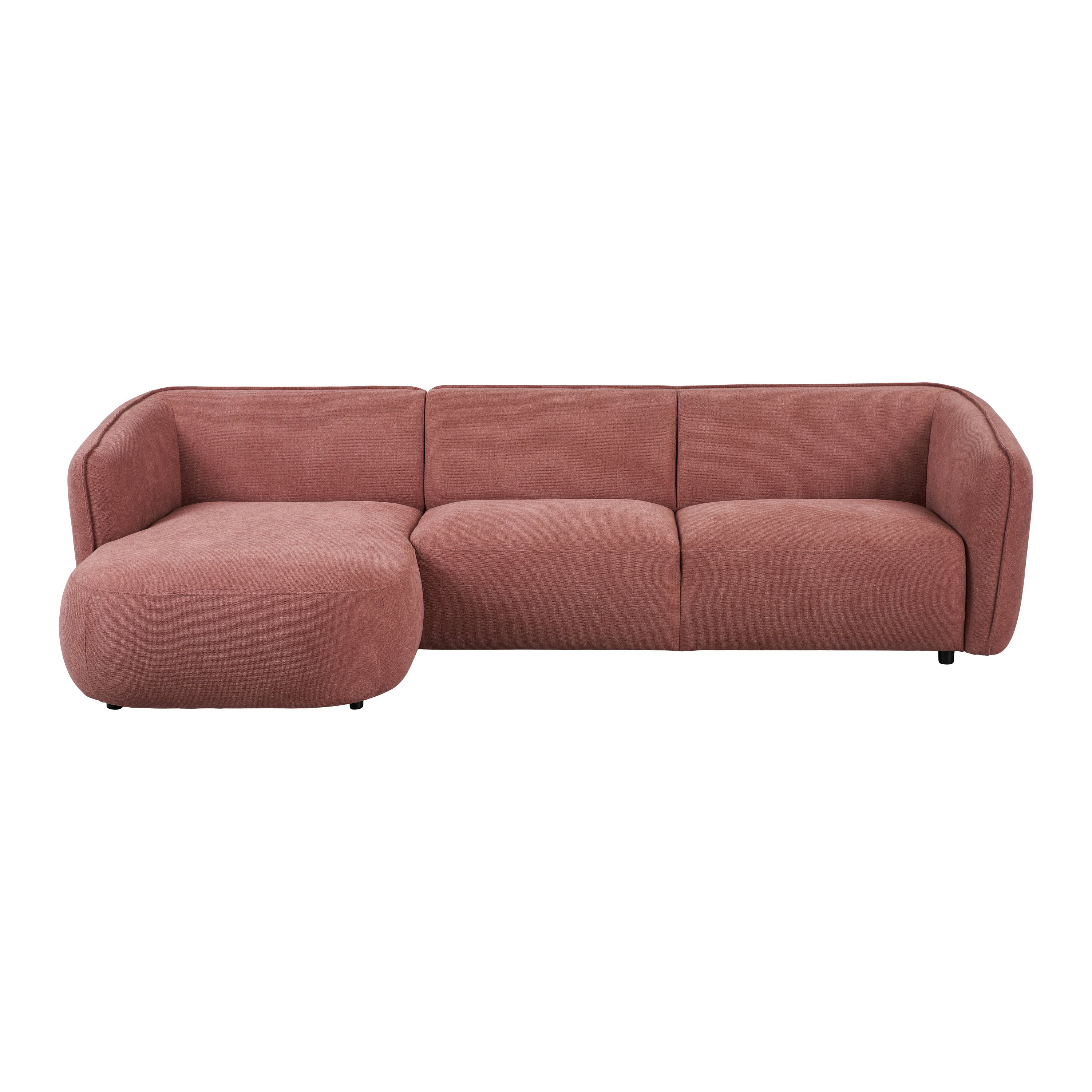 by fonQ Soft Hoekbank met Chaise Longue Links - Micro Chenille - Oud R
