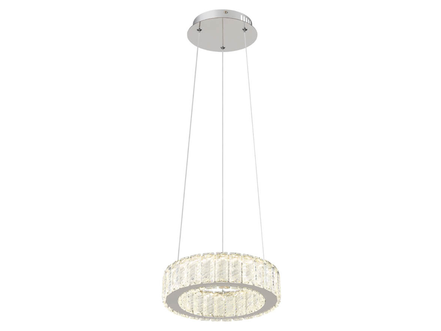 Lampa wisząca Mucky LED ze ściemniaczem srebrna
