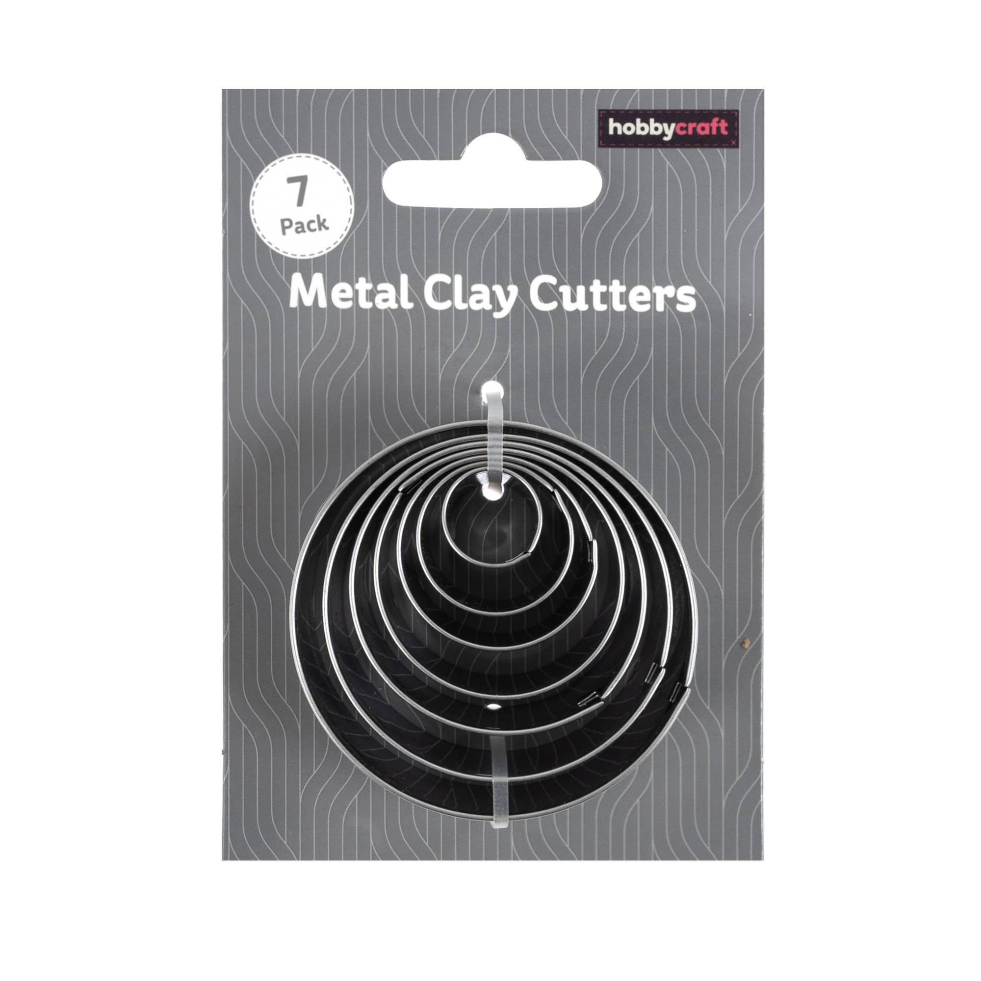 Circular Metal Clay Cutters 7 Pack