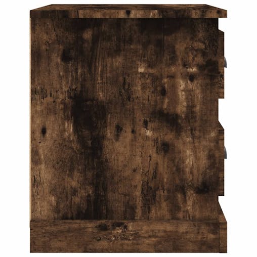 NNEVL Bedside Cabinets 2 pcs Smoked Oak 39x39x47.5 cm Engineered Wood