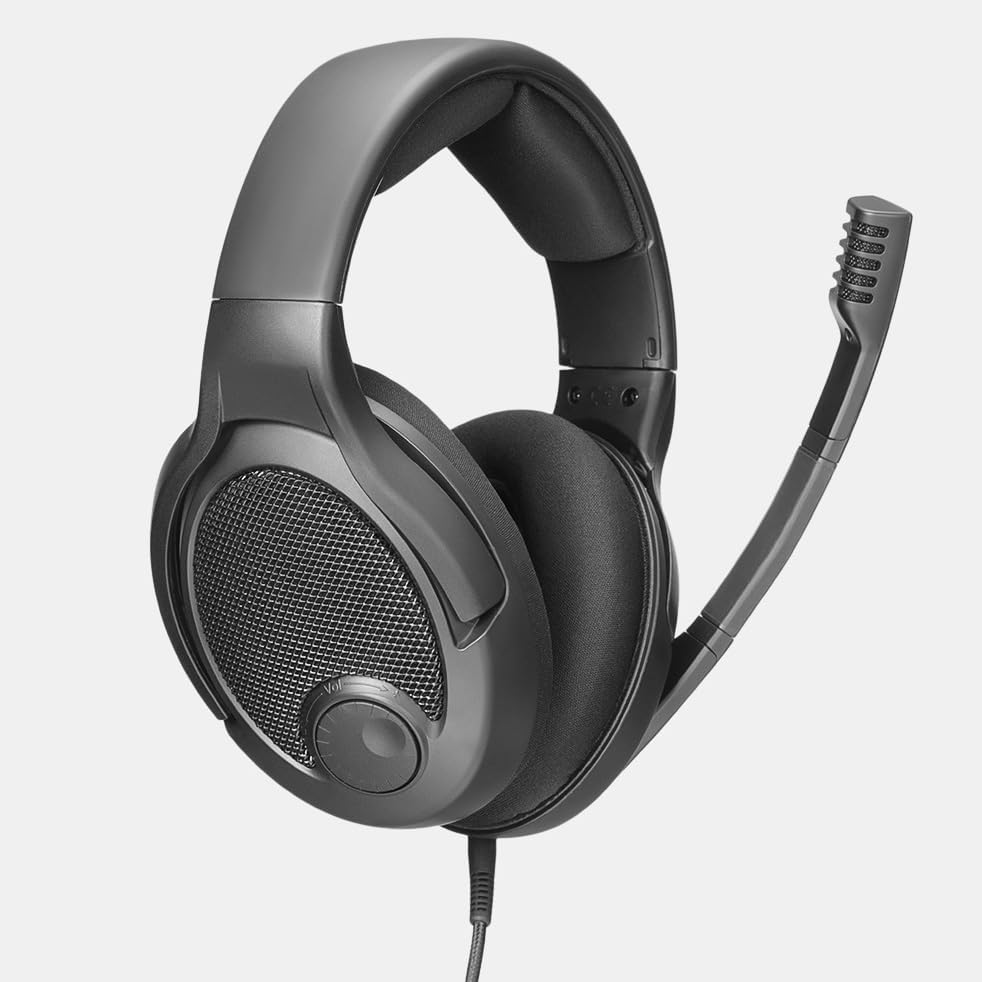 DROP PC38X Gaming Headset – Open-Back Over-Ear Design with Noise-Cancelling Mic, Velour Earpads – Compatible with PC, PS5, PS4, Xbox, Switch, Mobile – Black