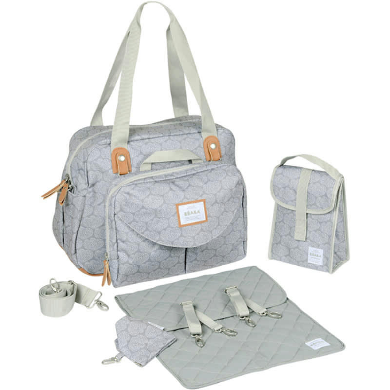 GENEVE - Sac à langer iconique grand volume 23 L nuage gris