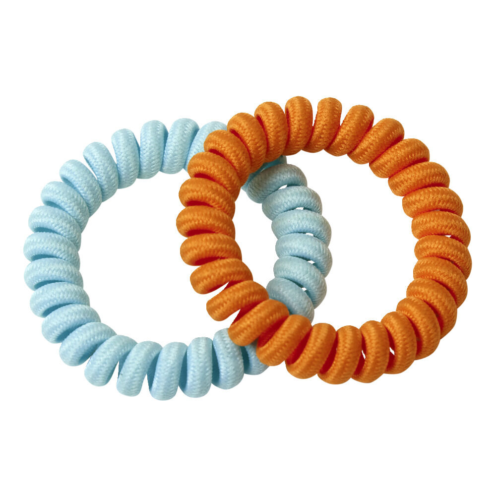 élastique à cheveux x4 spirale 4 couleurs