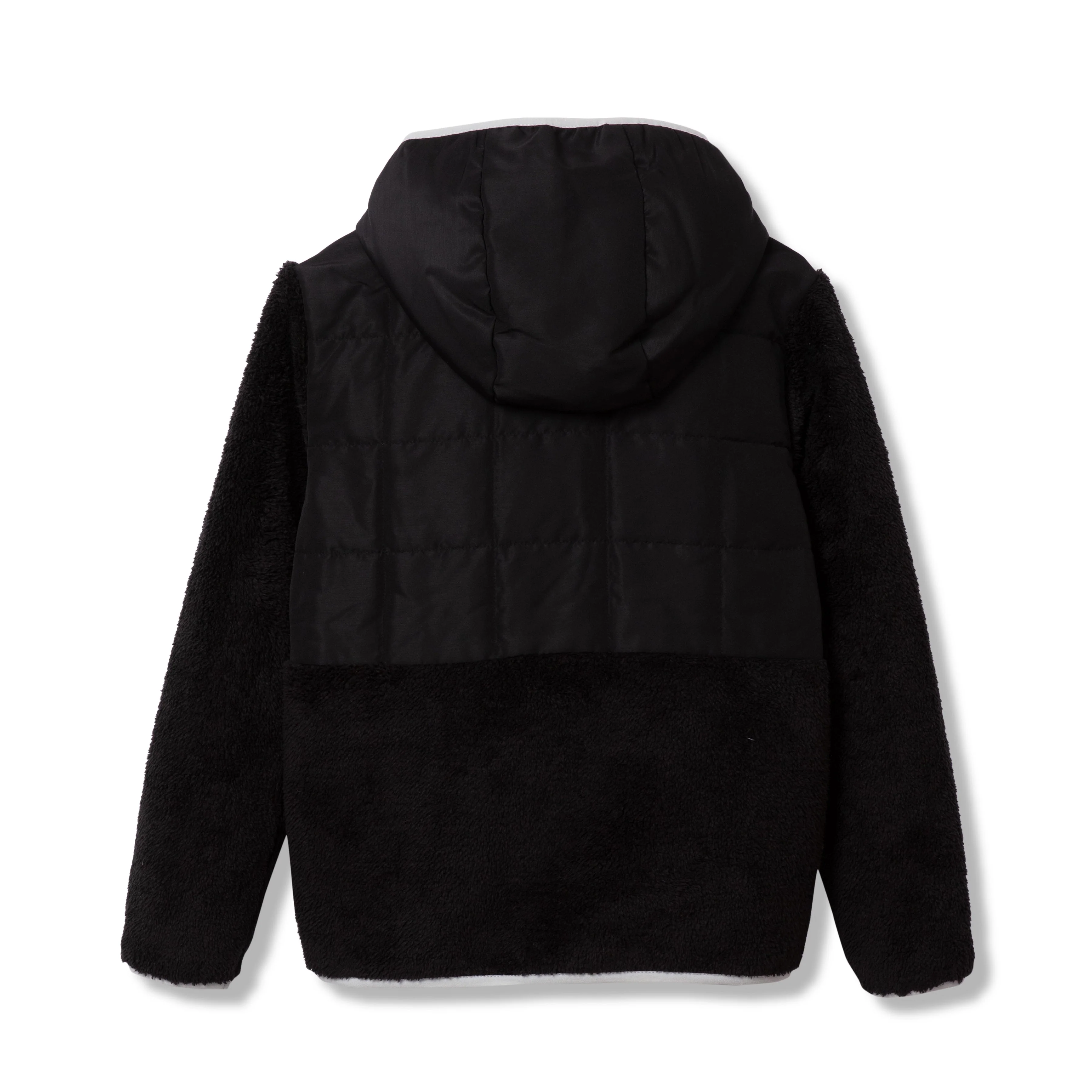 Kids Fleece Mixed Media Hooded Jacket