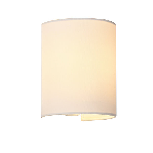 Applique Murale En Forme Demi-cercle E27 20 X 17,5 X 13 Cm Blanc lux.pro