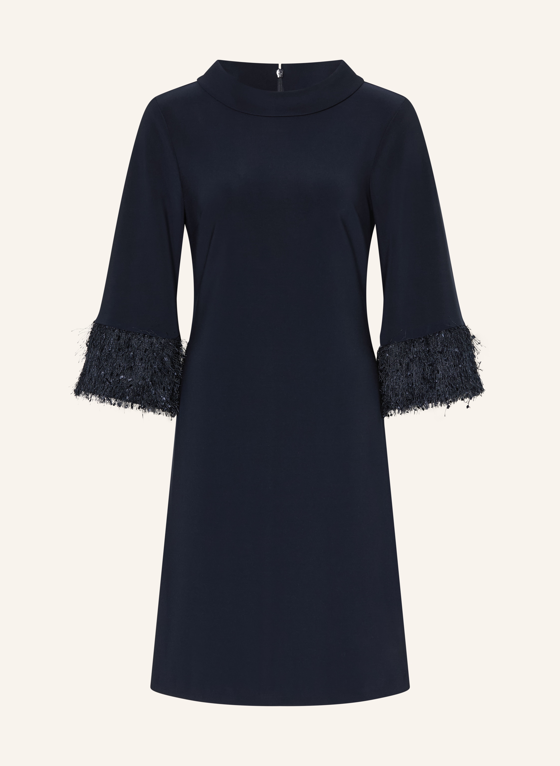 Joseph Ribkoff Kleid mit 3/4-Arm und Fransen