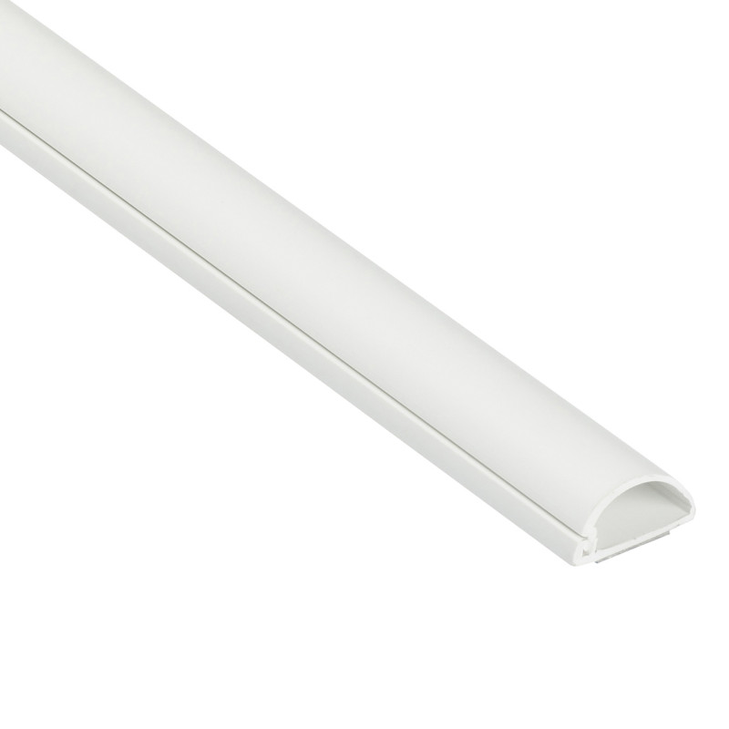 Goulotte demi ronde 20 x 10 mm blanche 2 m D-LINE