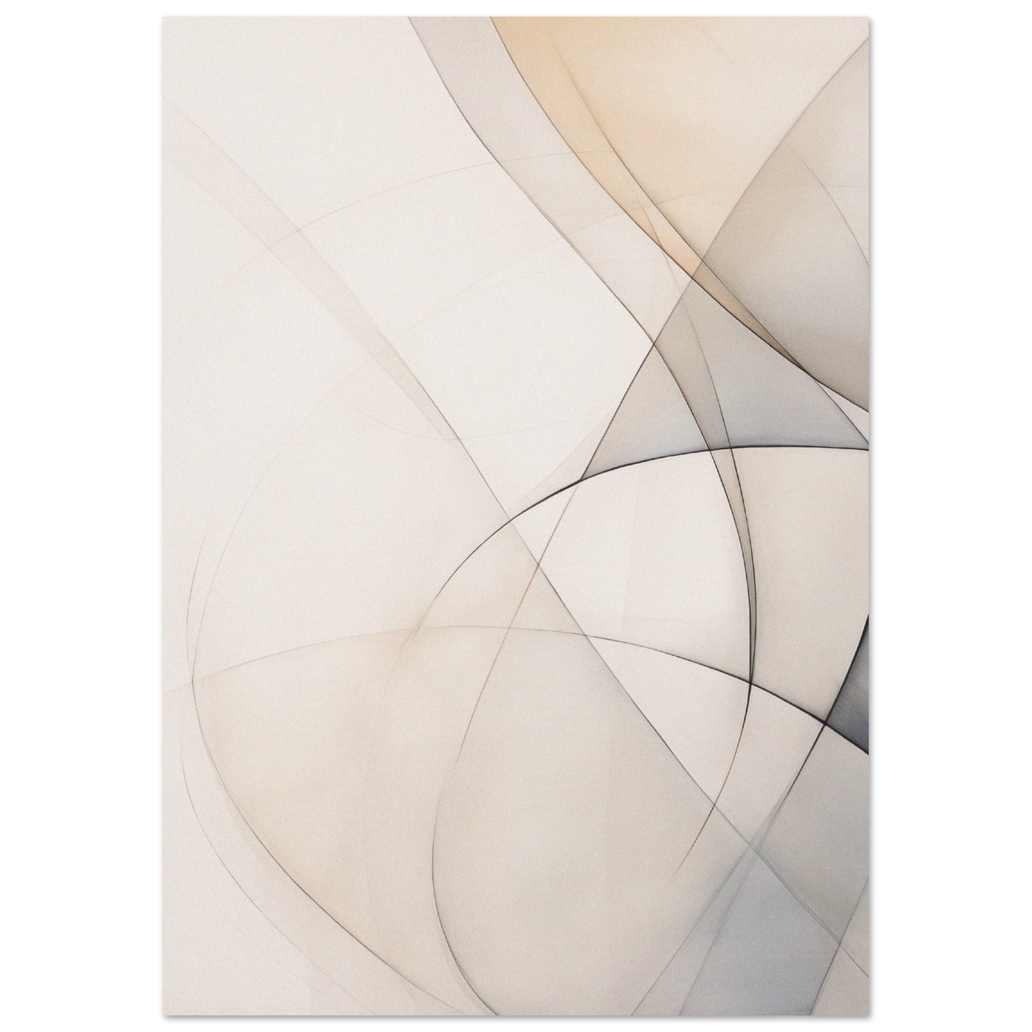Artfulprints Abstract - Fine lines  poster A4 21x29.7 cm