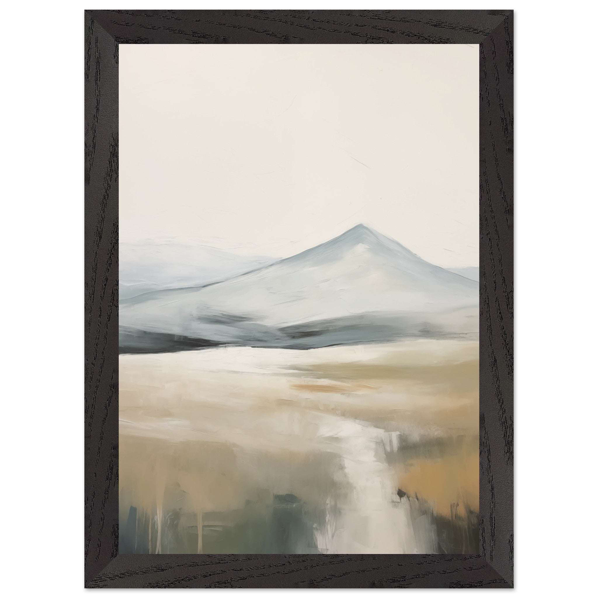 Artfulprints Poster met Lijst Abstract - Fuji path 2  - A4 21x29.7 cm - Meerkleurig