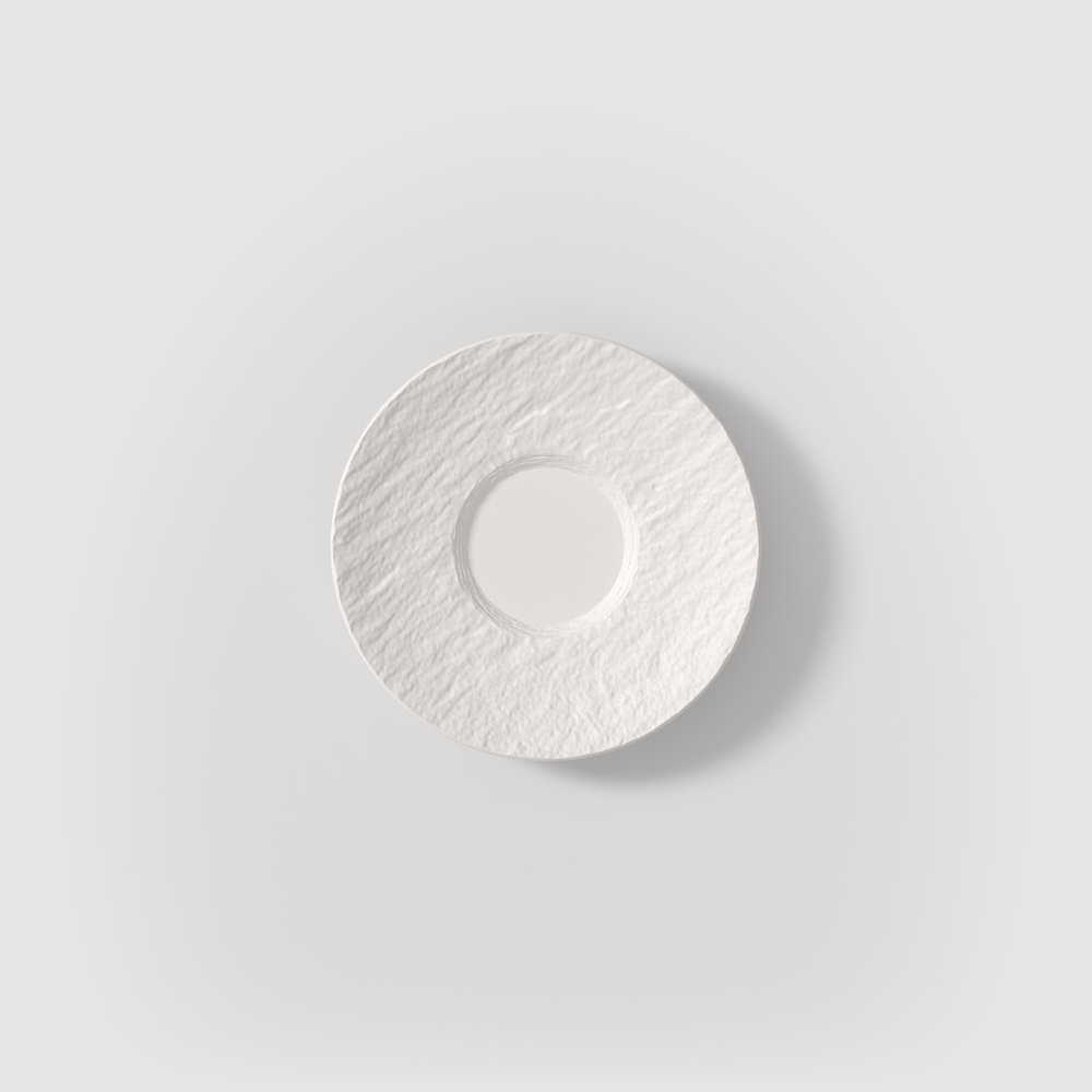 Manufacture Espresso cup saucer - White, 4.8'', Premium Porcelain