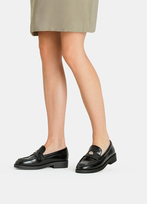 Mocassini in pelle abrasivata