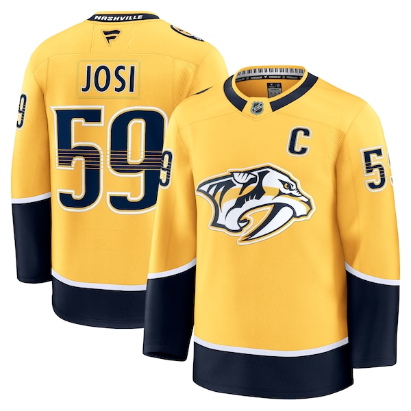 Roman Josi Nashville Predators  Home Premium Jersey - Yellow