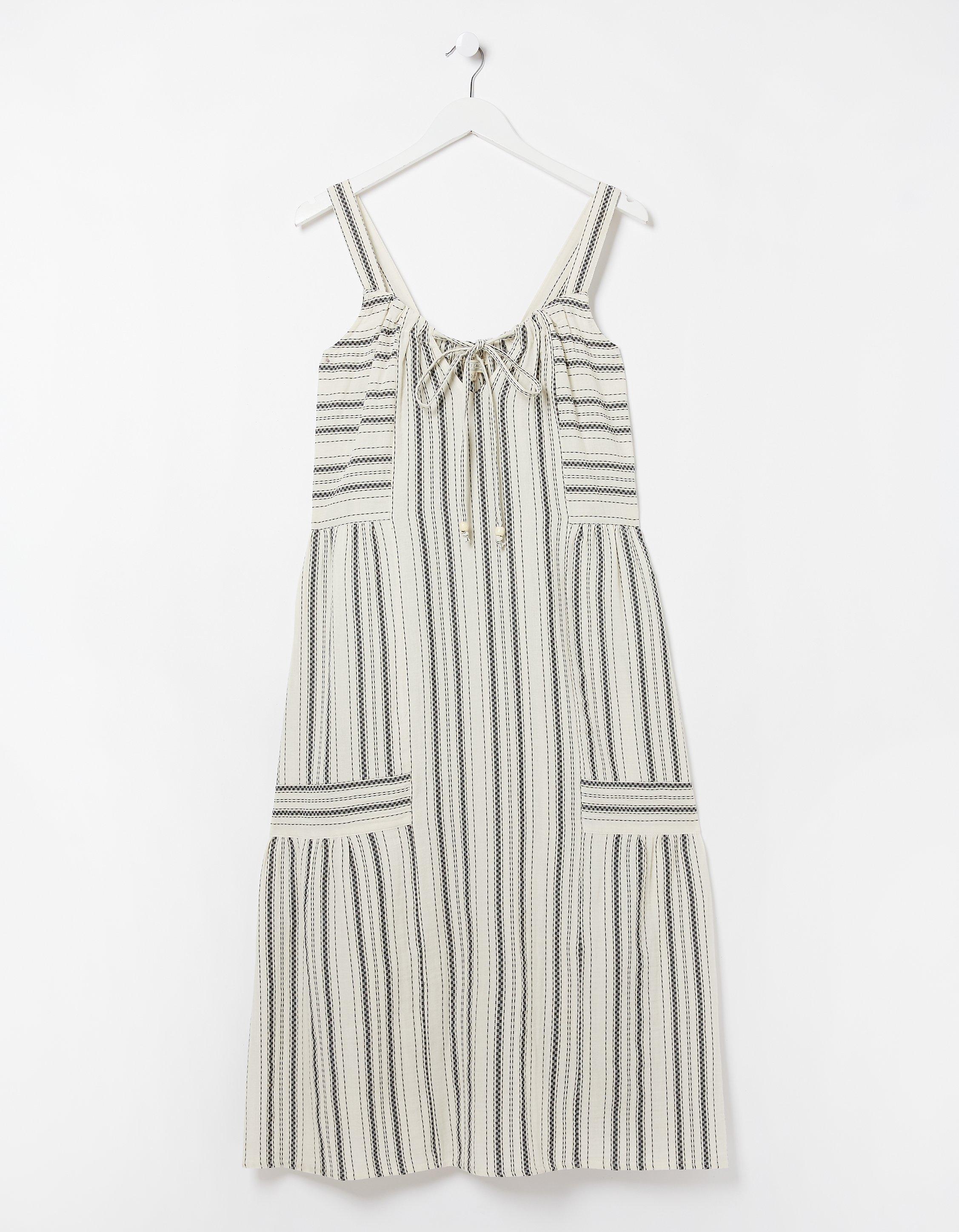 Beach Wear Tulum Stripe Midi Dress