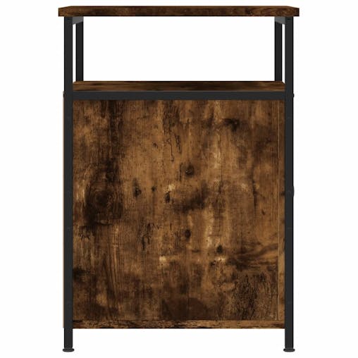 NNEVL Bedside Cabinets 2 pcs Smoked Oak 40x42x60 cm Engineered Wood