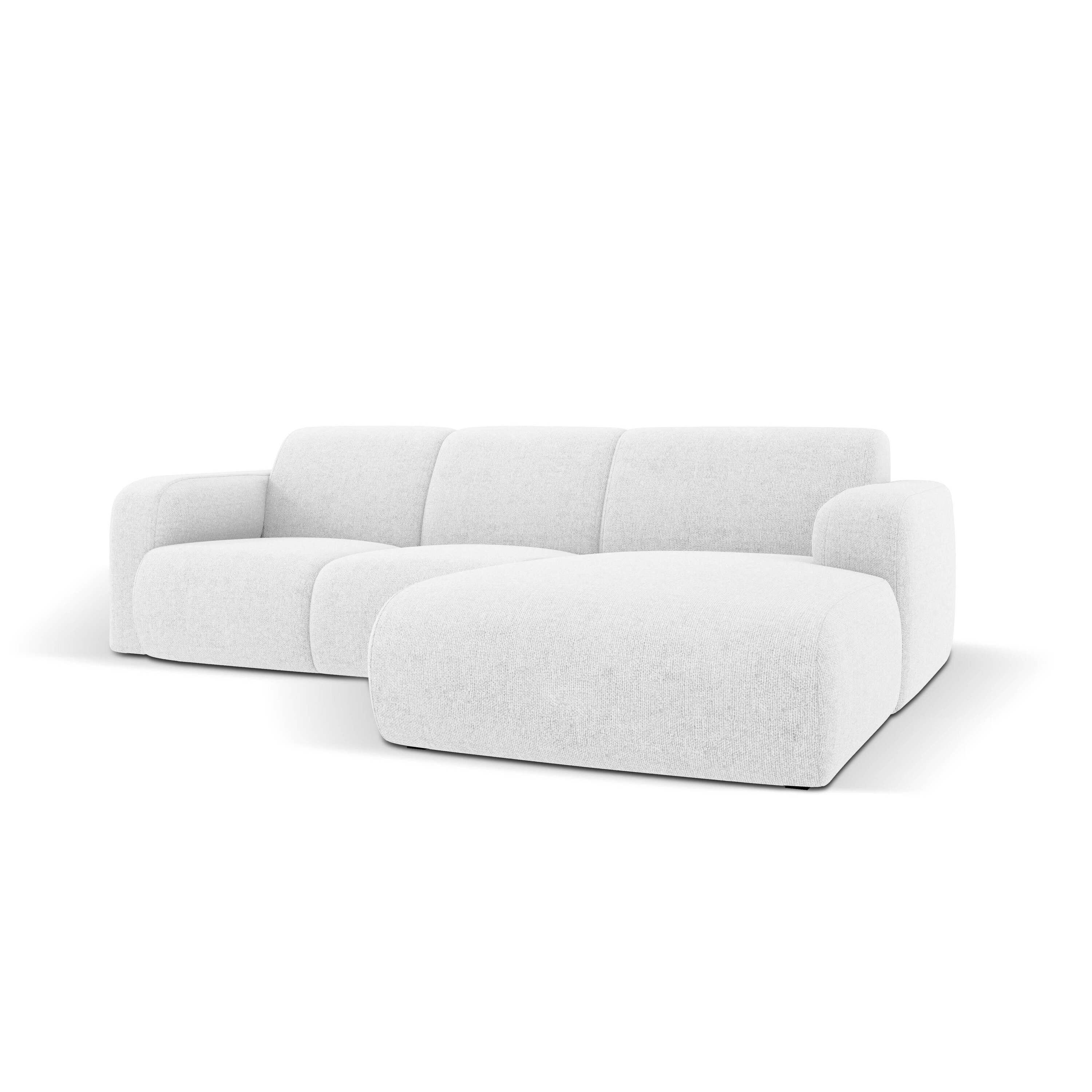 Windsor & Co Lola Hoekbank met Chaise Longue Rechts - Chenille - Licht