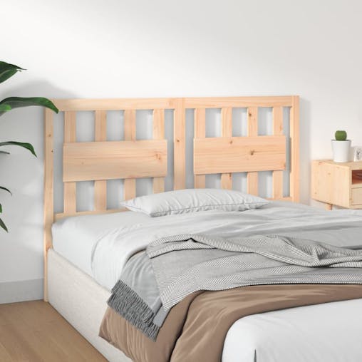 NNEVL Bed Headboard 140.5x4x100 cm Solid Wood Pine