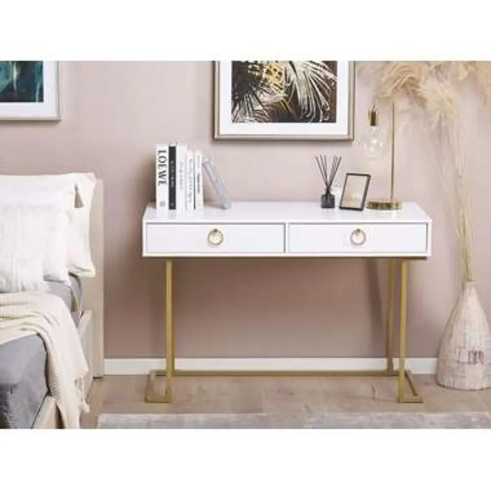 WESTPORT - Kaptafel - Wit - Metaal