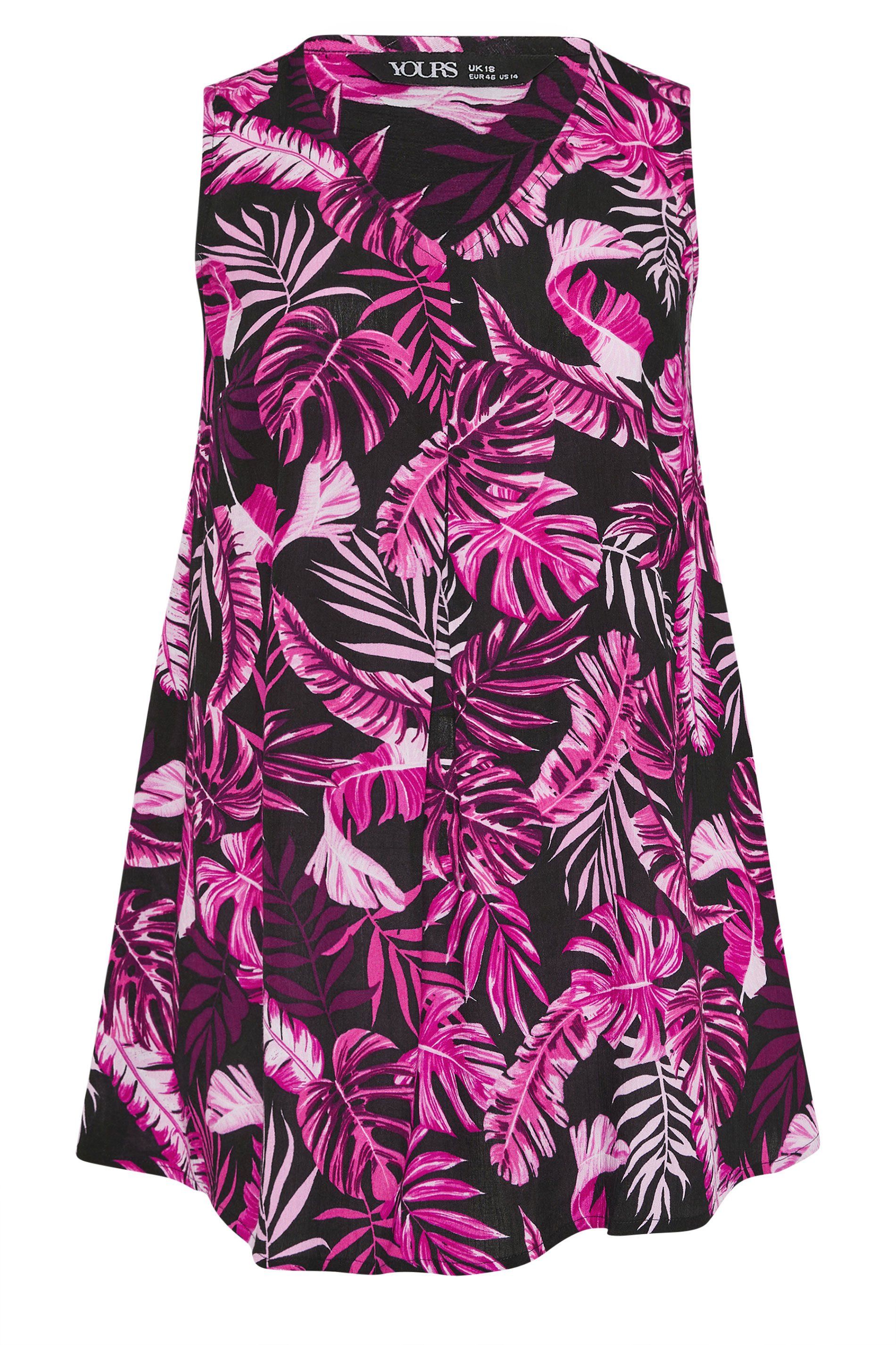 Yours Palm Leaf Vest Top