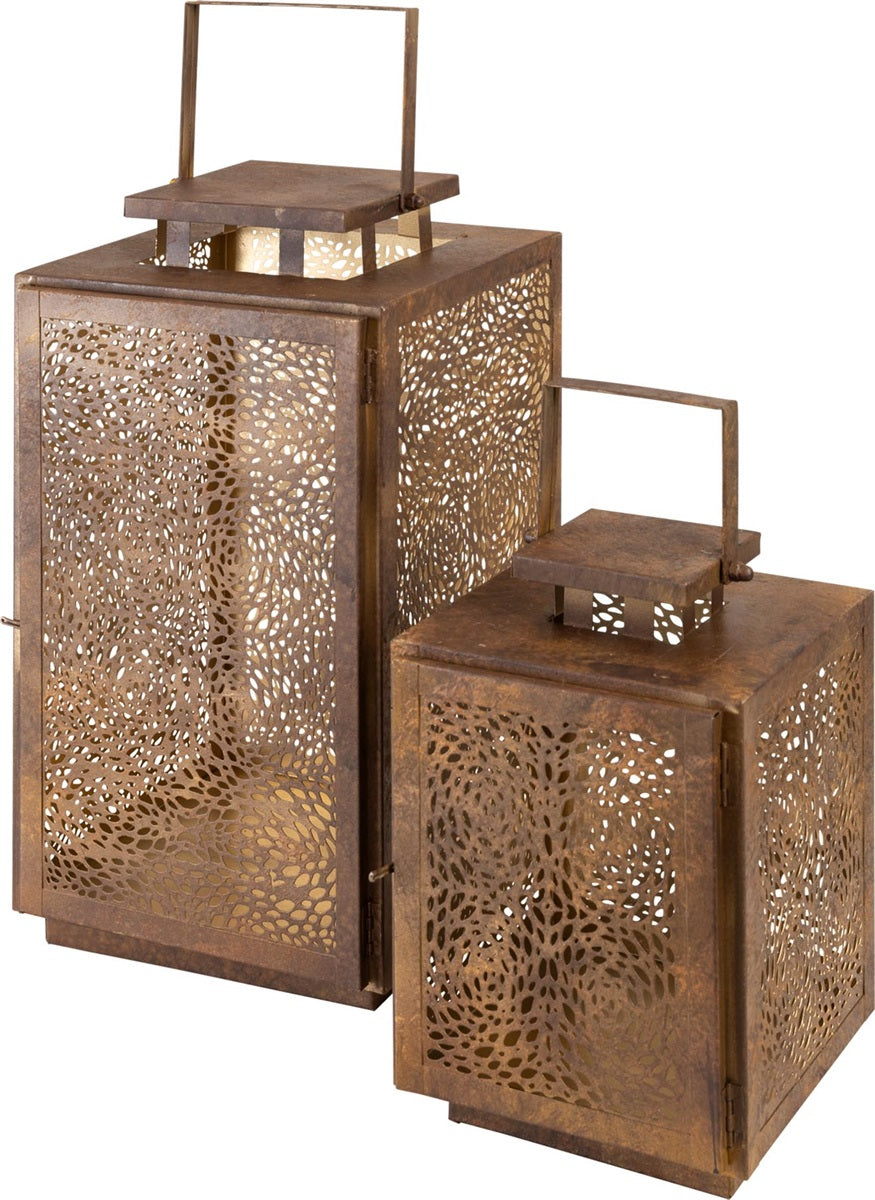 Lesli Living lantaarn Spot - zwart - 17x17x24cm