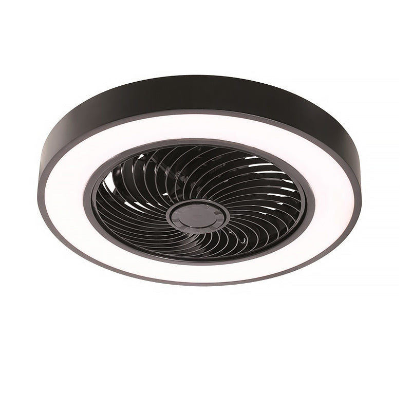 Freelight plafondventilator Fiato - 1 lichts - 51 x 20.5  cm - zwart