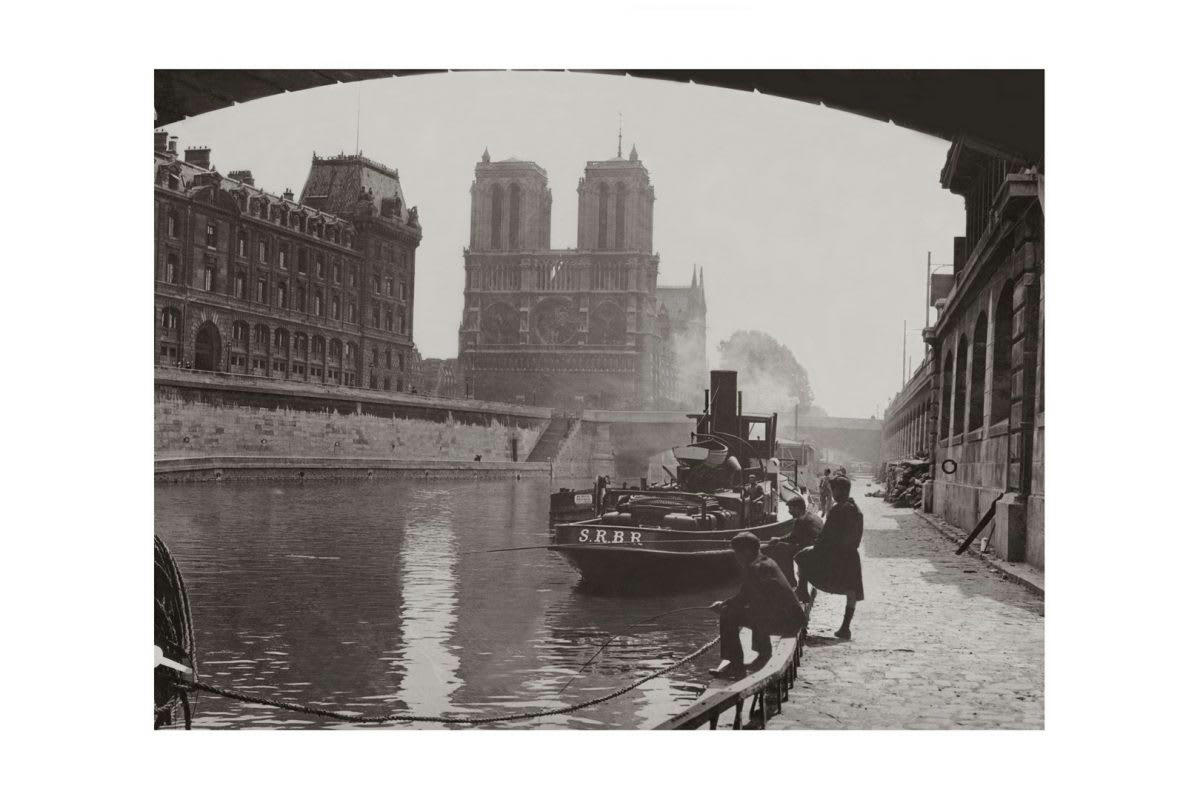 VILLES - Photo ancienne noir et blanc Paris n°01 alu 30x45cm
