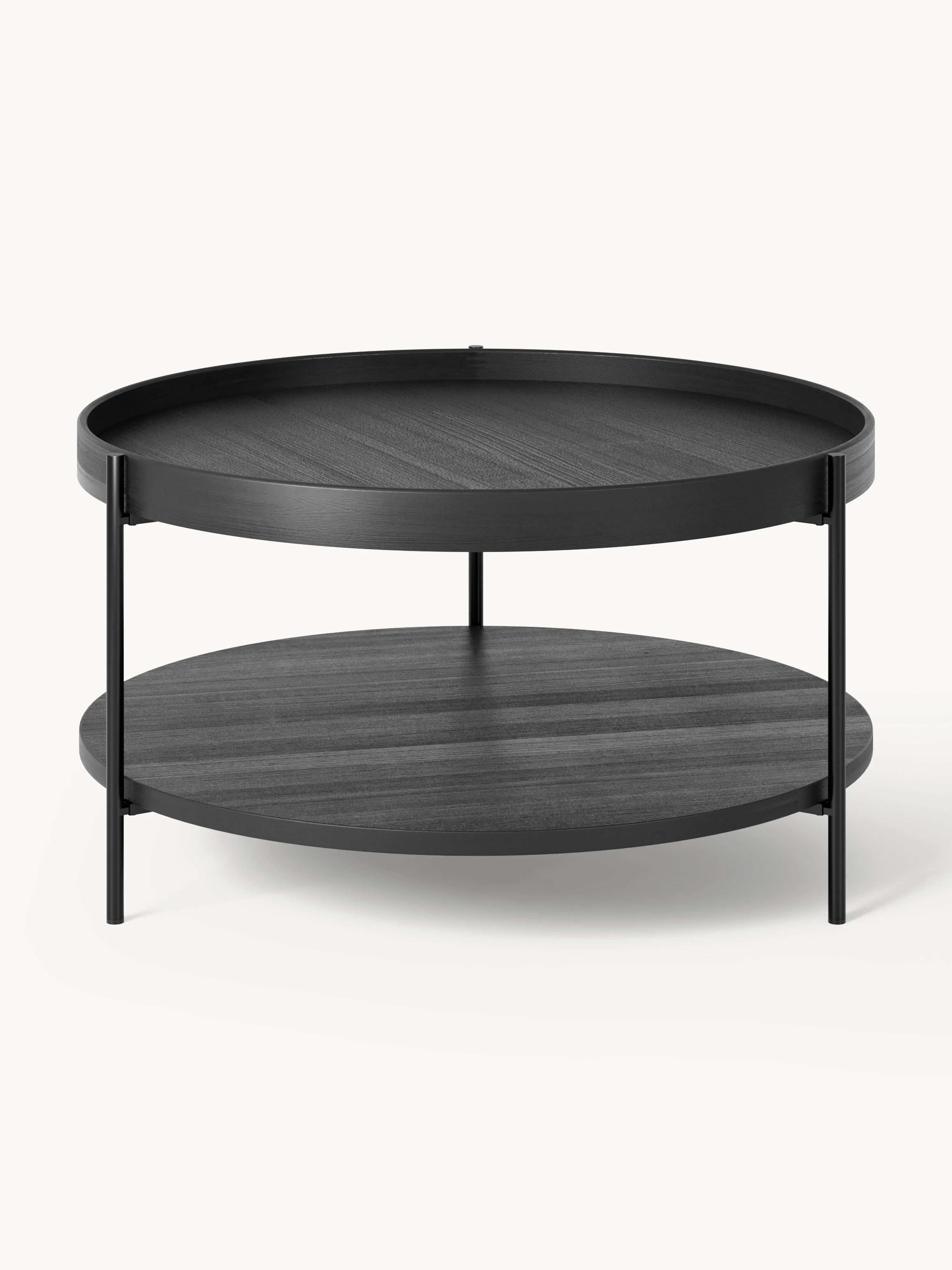 Runder Holz-Couchtisch Renee