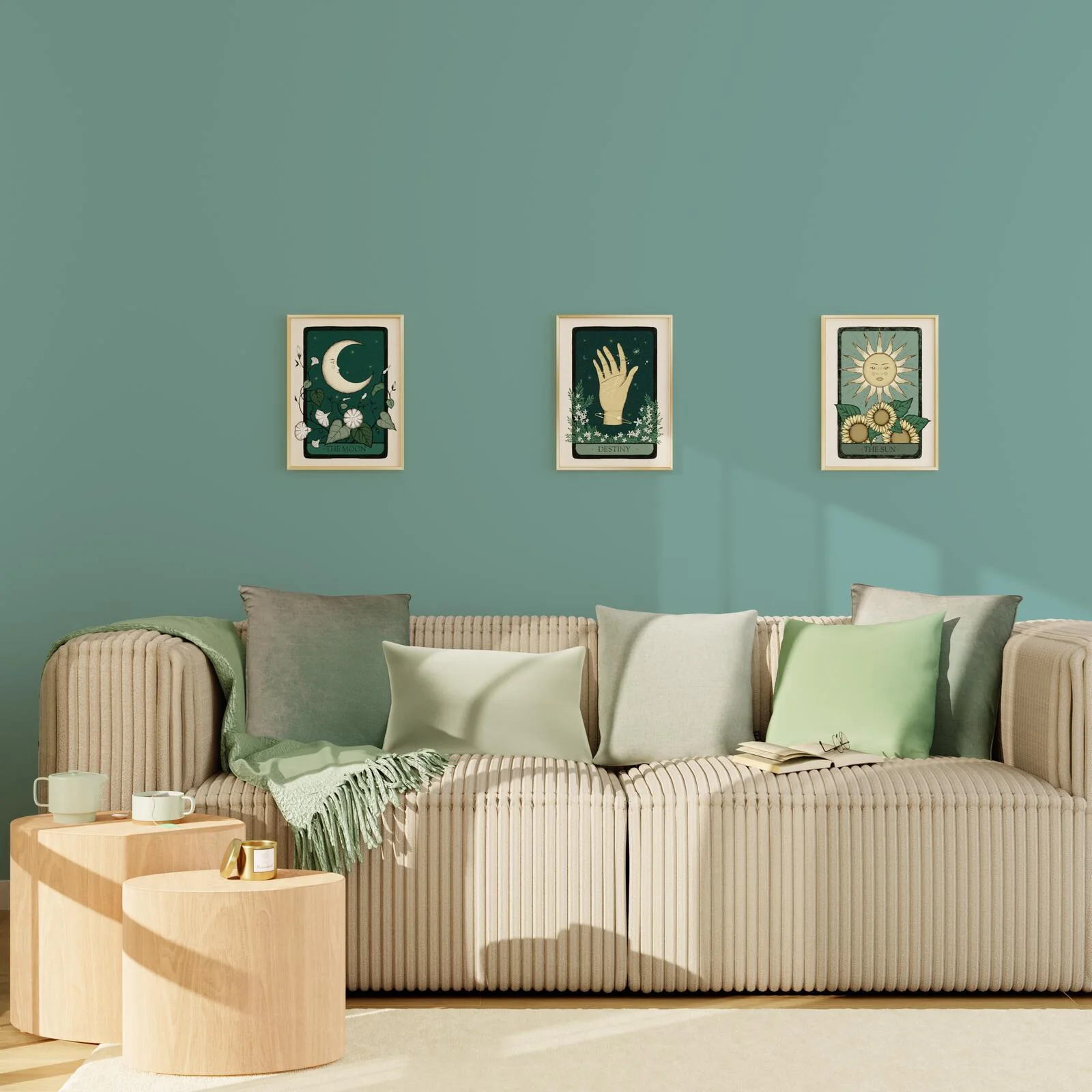 4MURS Papier peint intissé OPAL coloris bleuet