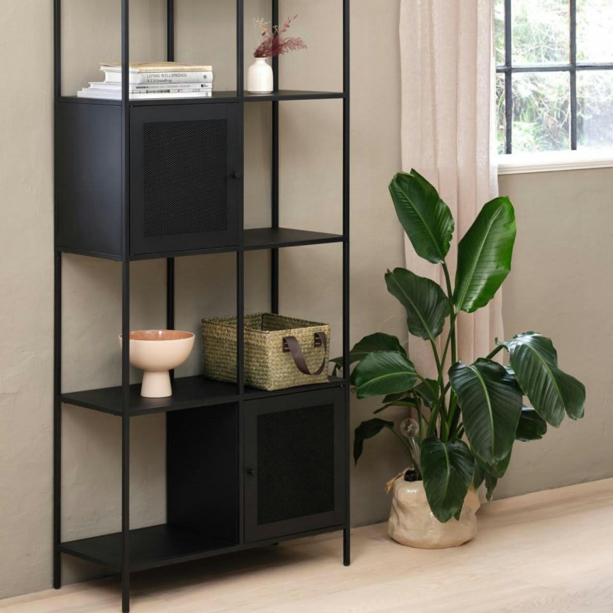 TSONGA - Etagère en métal noir