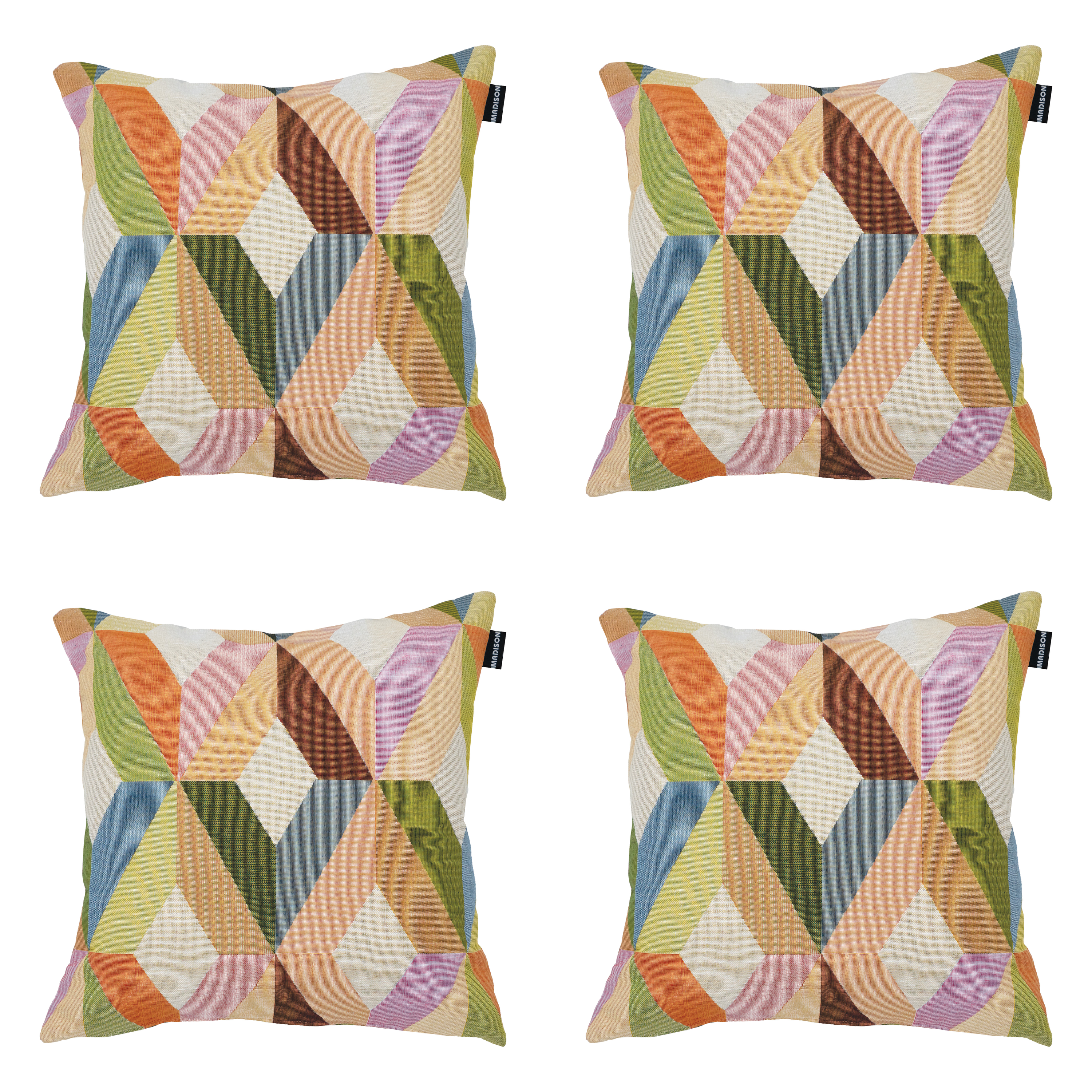Madison sierkussen Madison Home - multikleur - 45x45x10cm - set van 4