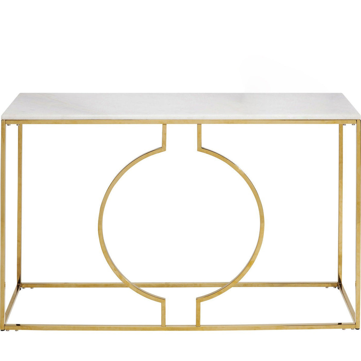 Kare Design Console Miami Loft wit en goud 120x35cm