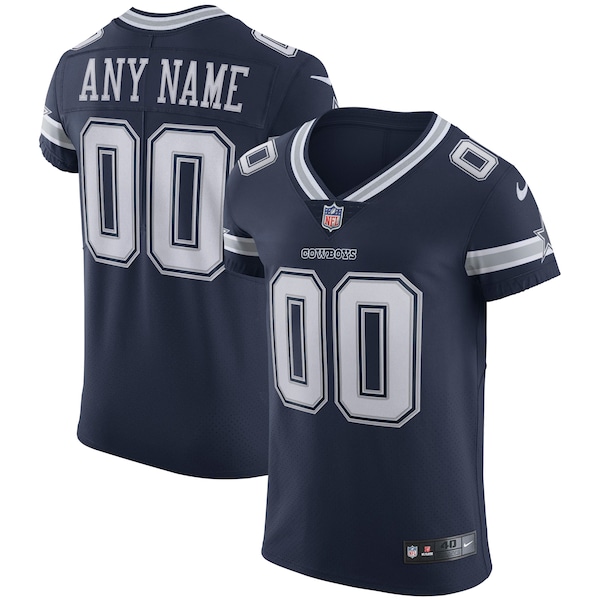 Dallas Cowboys Nike Vapor Elite Custom Jersey - Navy