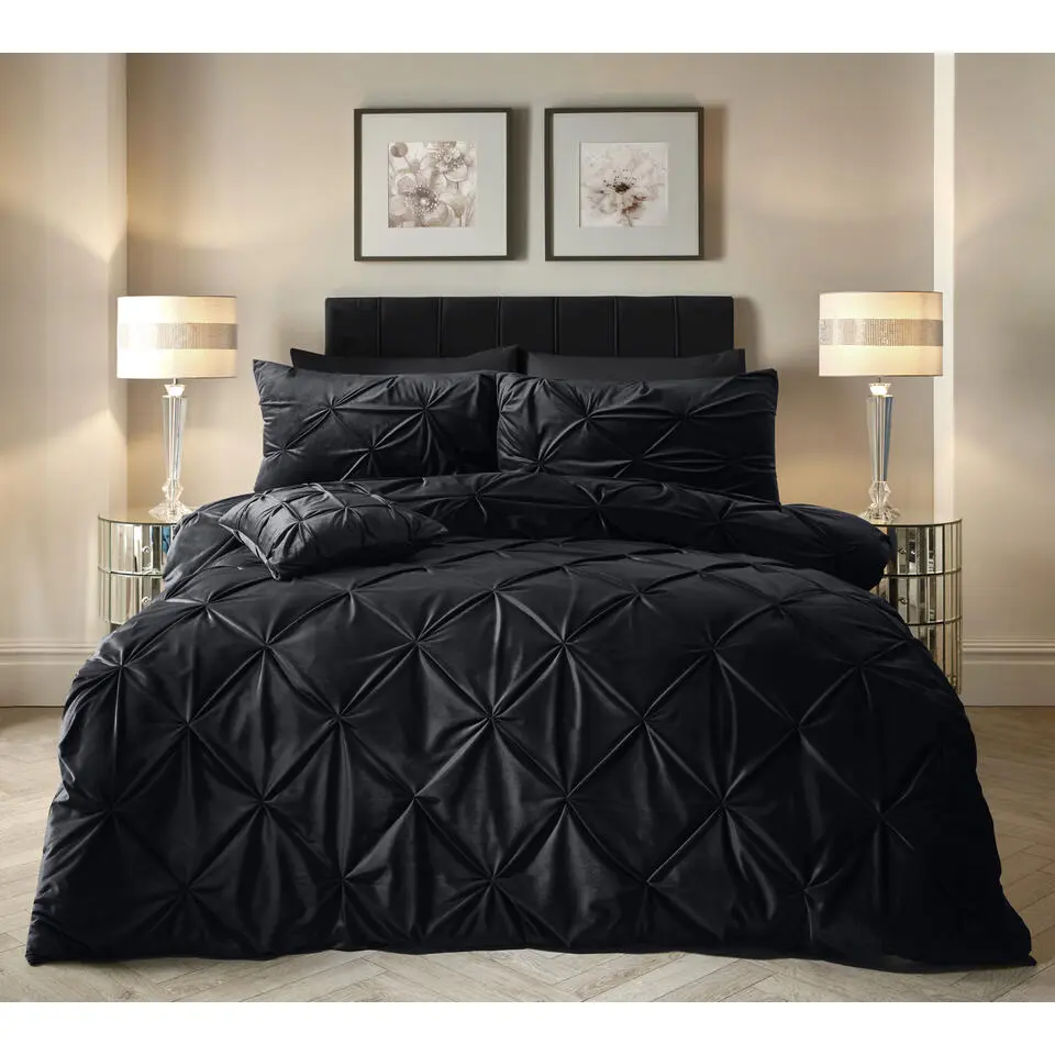 Dekbedovertrek Velvet 240x220 �?Fluweelzacht & Luxe Pintuck Design