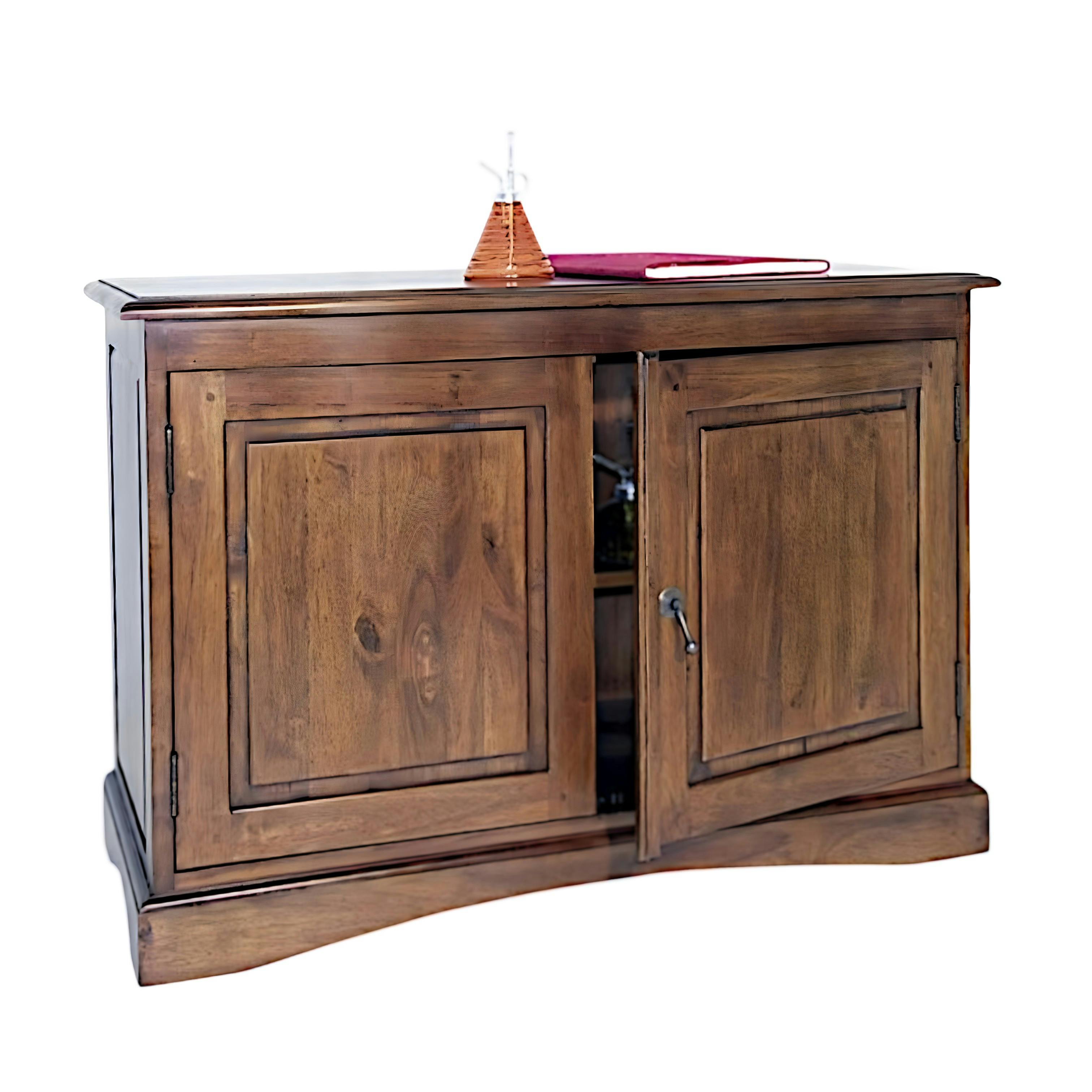 Buffet Hévéa 2 portes 100x45x70cm TRADITION