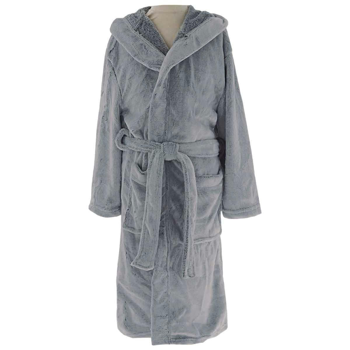 ARES - Peignoir polaire enfant junior doux & chaud  mastic 08/10 ans