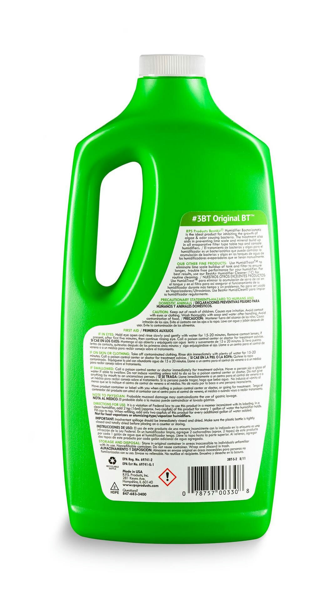 BestAIr C3BT Original BT Humidifier Bacteriostatic Odor & Algae Water Treatment, 946-mL