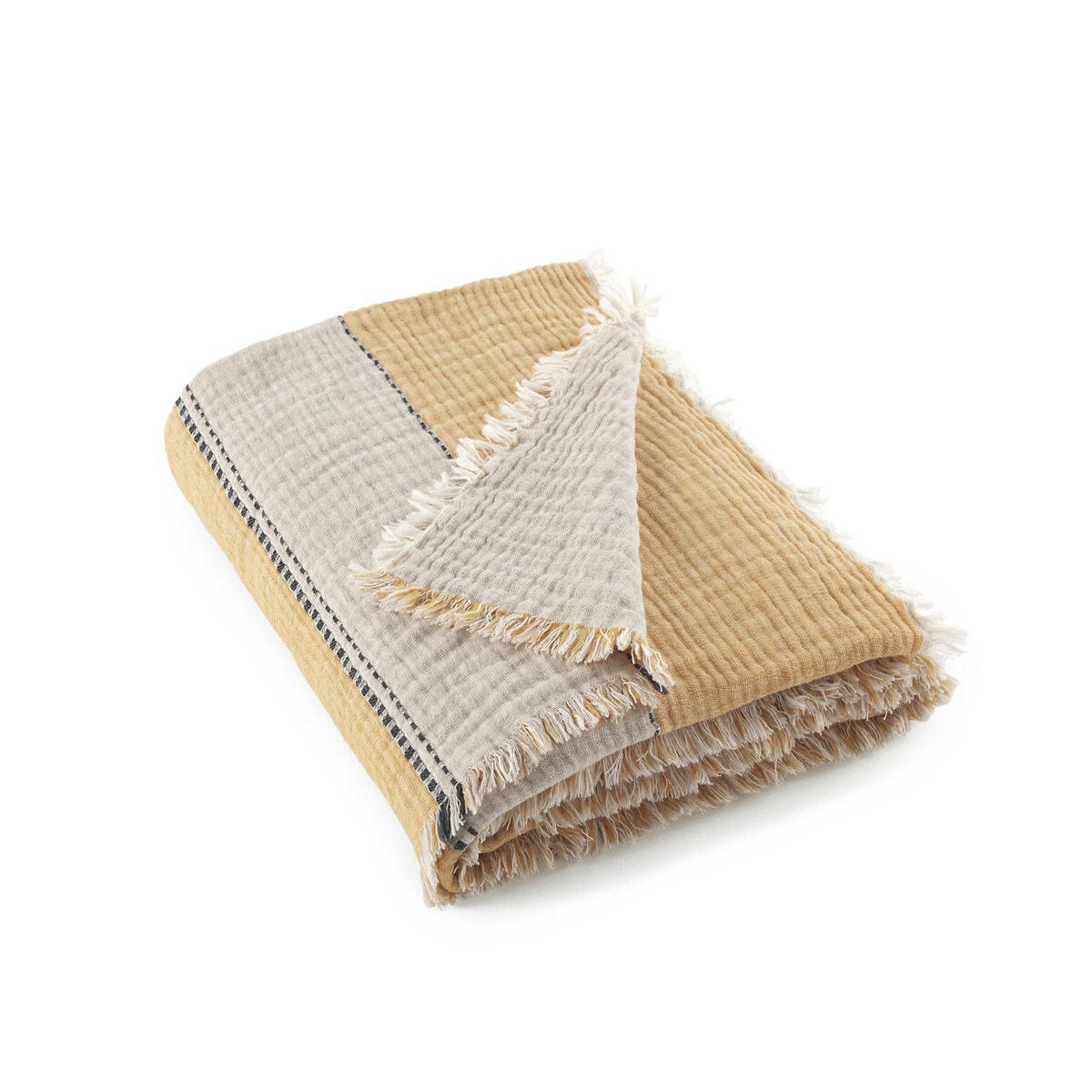 Plaid bicolore en gaze Markita