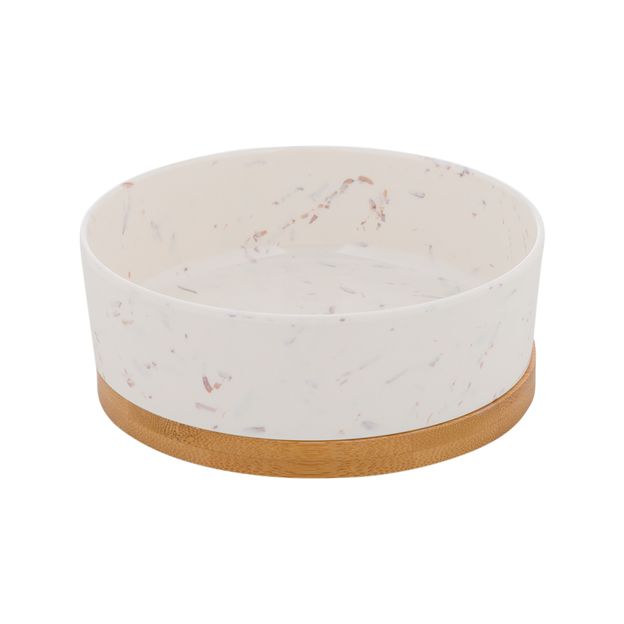 COMEDOURO PARA PET 14 CM TAPIOCA