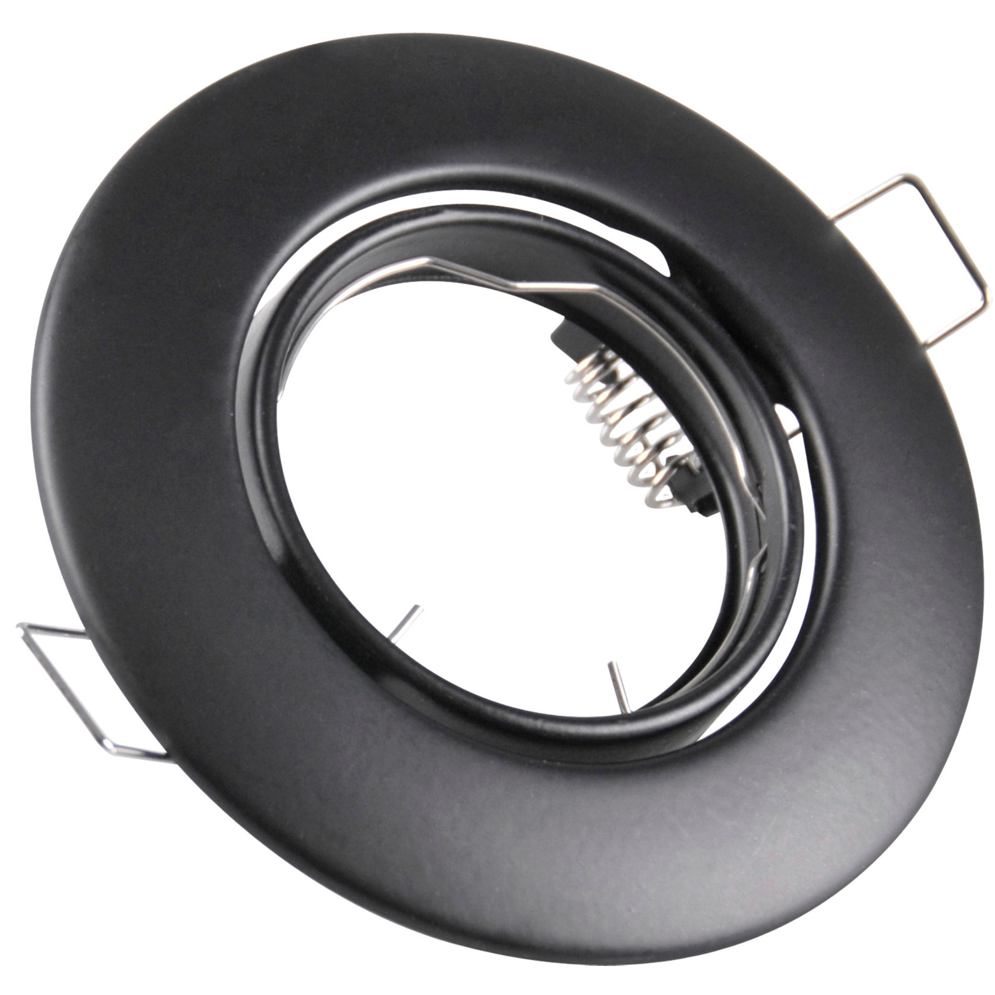 Oprawa wpuszczana okrągła czarna 9,5cm OPIN 1xMR16x8W IP20 Polux