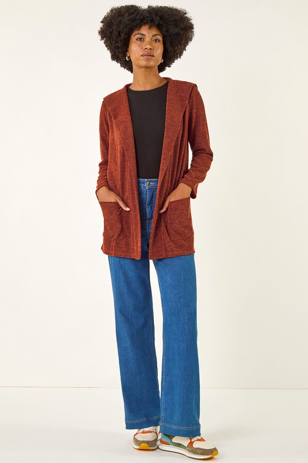 Roman Longline Hooded Cardigan