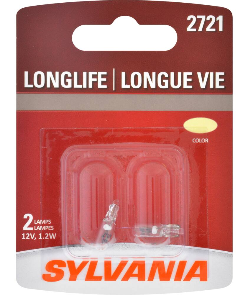 2721 Sylvania Long Life Mini Bulb, 2-pk