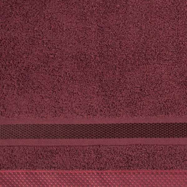 Ręcznik Abbie 30x50 bordowy 500 g/m2 frotte bawełniany