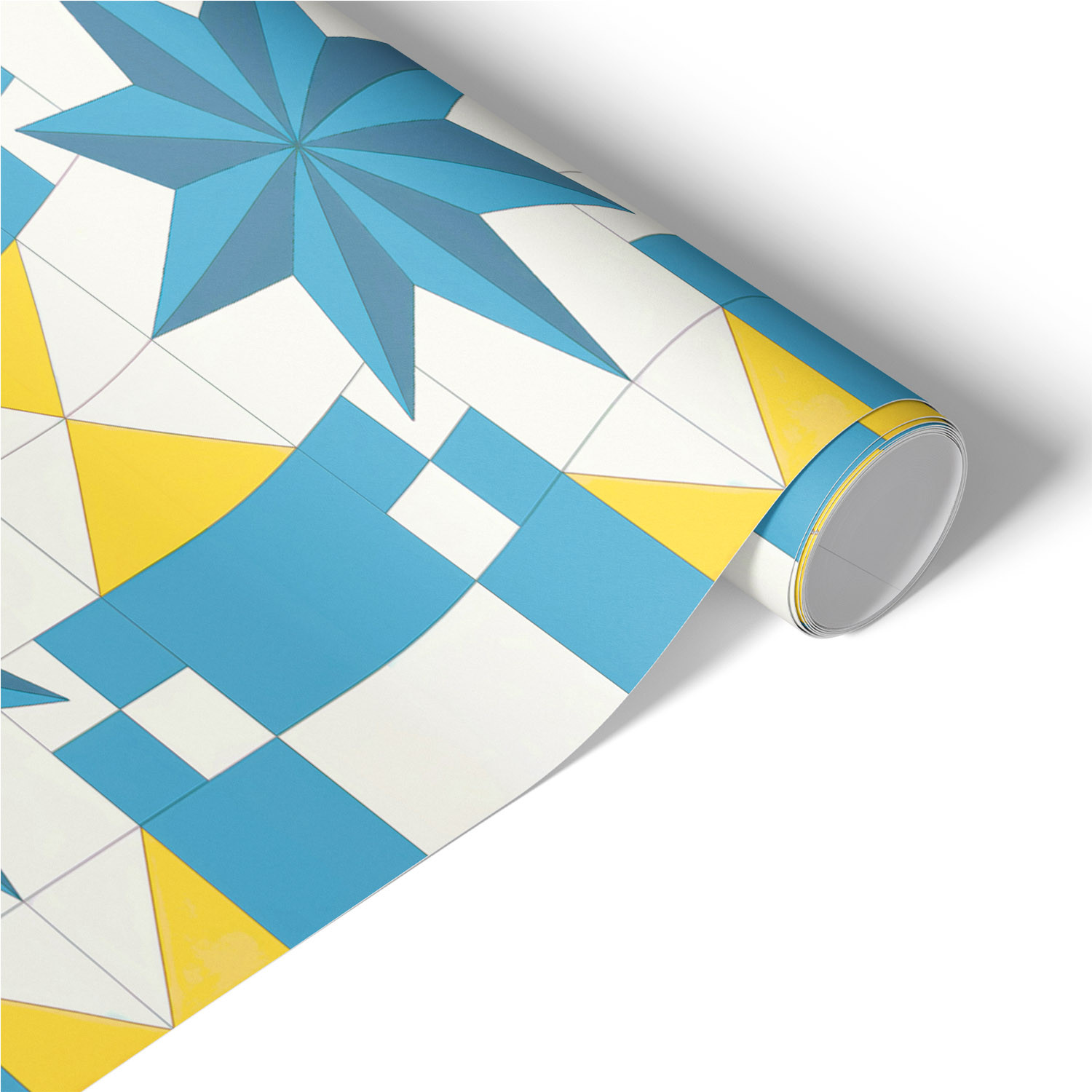 Folia meblowa Niebieska gwiazda 50x100 Okleina samoprzylepna Kafle