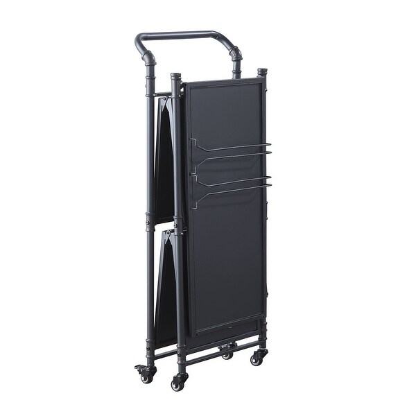 Water Pipe Style Serving Cart with 3 Tier Shelf