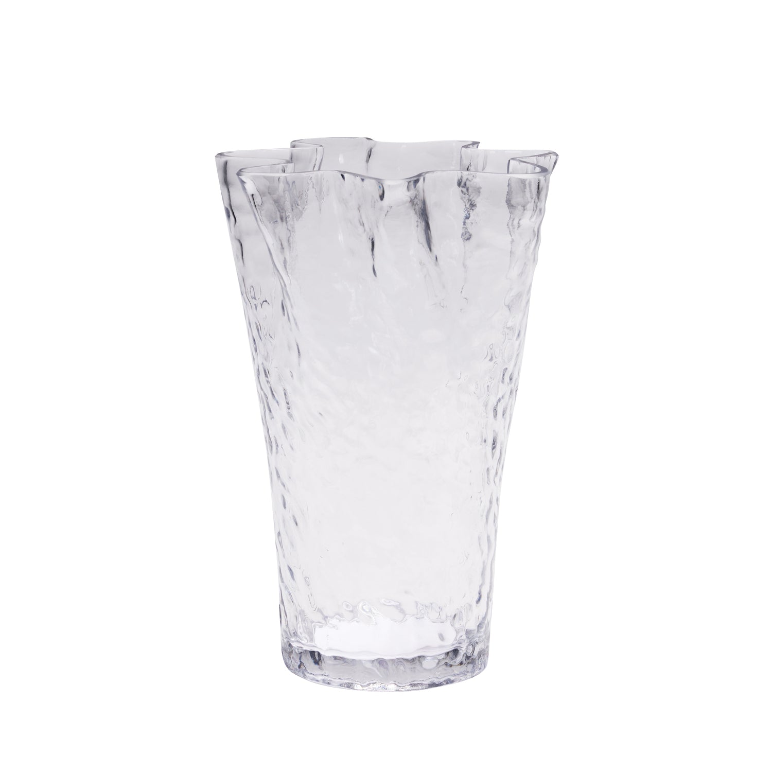 Hübsch vaas Ruffle - glas - ø23xh30cm