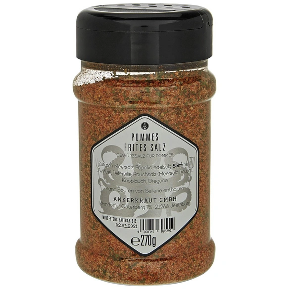 Grillgewürz, Pommes Frites Salz, 270 g